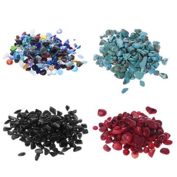 

decorations natural stone crystal gravel flowerpot fish tank aquarium diy decor