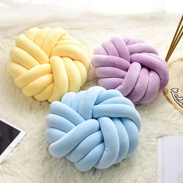 

cushion/decorative pillow est creative plush hand knotted throw sofa bedding bed cushion office futon home furnishing supplies