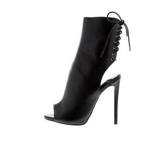 

sandals lace-up thin heel sandal est fashion women shoes cut-out stree style cool summer gladiator black