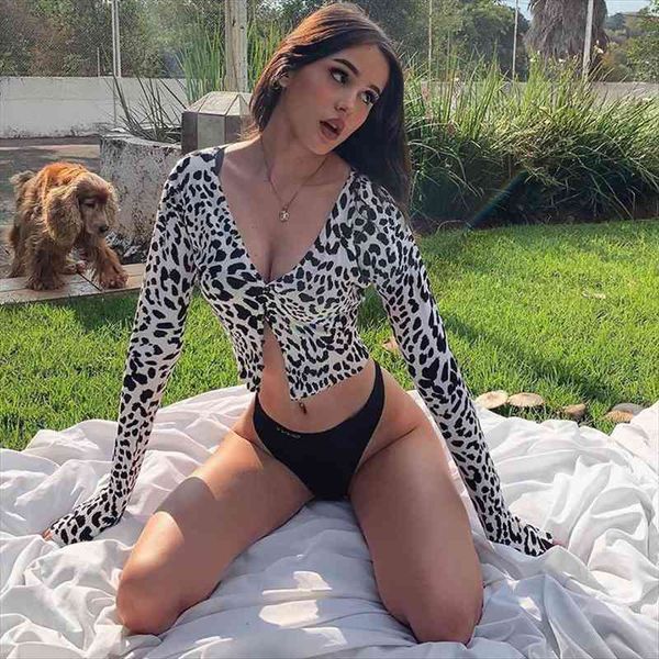 

women v-neck leopard print fashion long sleeve buttons casual spring autumn outwear knit sweater cardigans tunic, White;black