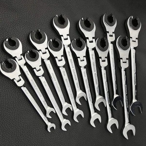 

hand tools tubing wrench ratchet flex-head metric oil flexible open end-wrench for
