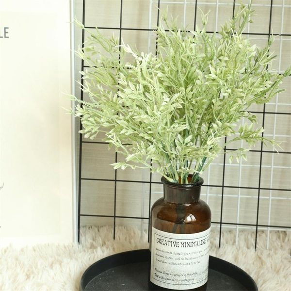 

decorative flowers & wreaths simulation green plant, single branch, length 37cm, rose grass, diy home decoration, wedding background wall, g