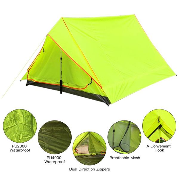 

person ultralight tent summer camping portable sun shelter outdoor equipement two man travelling backpacking tents 2021 and shelters