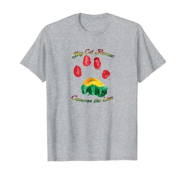 

Cameron Lion Paw Print Tee Shirt, Mainly pictures