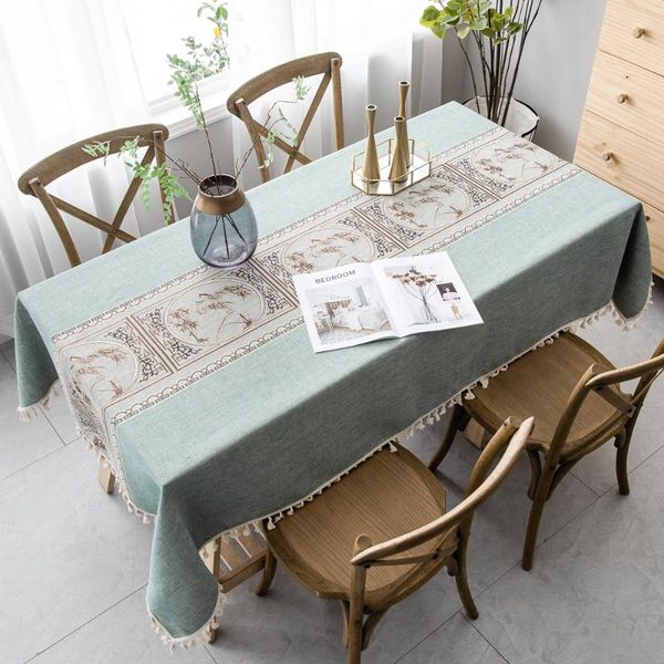 

table cloth tablecloth embroidery modern minimalist tea ceremony cover large size