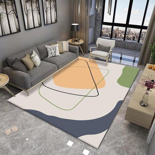 

carpets modern abstract geometric carpet living room sofa cushion simple art office non-slip floor mat nordic bedroom bedside