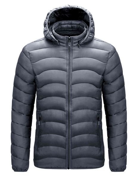 

Cotton jacket man's hood color collar with cardigan light weight quilted, Black