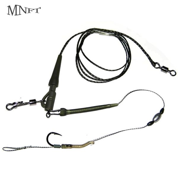 

1set 30kg rig #4 #3 carp fishing hair rigs boilies bait hook set kit group hooks