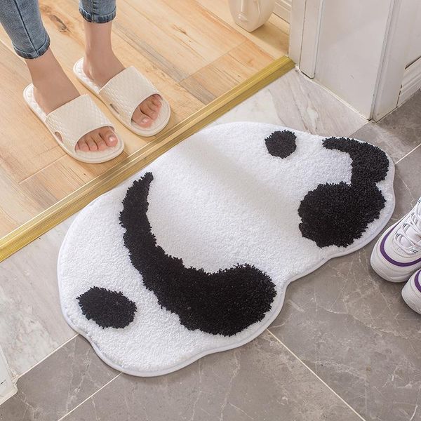 

bath mats kids cute cartoon floor door rug bathroom highly absorbent quick dry antiskid bear soft embroid corner seat cushion