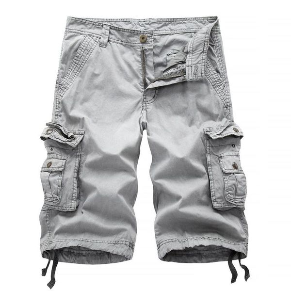 

mens military cargo shorts 2021 brand army camouflage tactical men cotton loose work casual short pants plus size men's, White;black