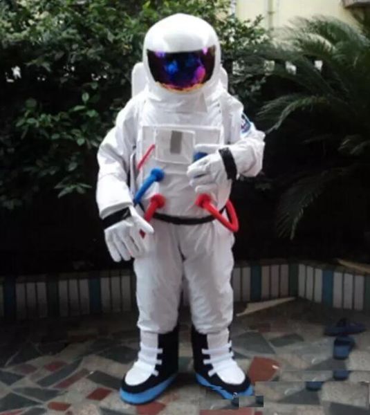 

space suit mascot costume astronaut mascot costume with backpack glove,shoes clothing outfit fancy dress suit, Red;yellow