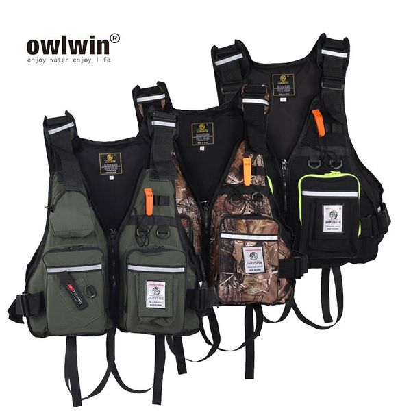 

life vest & buoy outdoor sport fishing men breathable swimming jacket safety waistcoat survival utility hunting colete salva-vidas