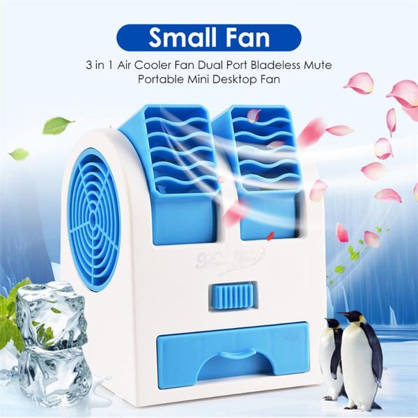 

electric fans aircooler mini air conditioning 3-in-1 fan humidifier purifier coolingfan for home office usb powered portable quiet cool