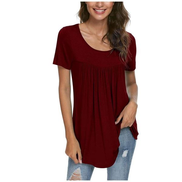 

one-piece suits oversized solid t-shirt women pregnancy short sleeve t-shirts tees for pregnant loose breathable ladies summer ropa