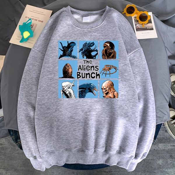 

men's hoodies & sweatshirts the aliens bunch print hoodie autumn man o neck casaul streetwear hoody harajuku vintage manga tracksuit ma, Black