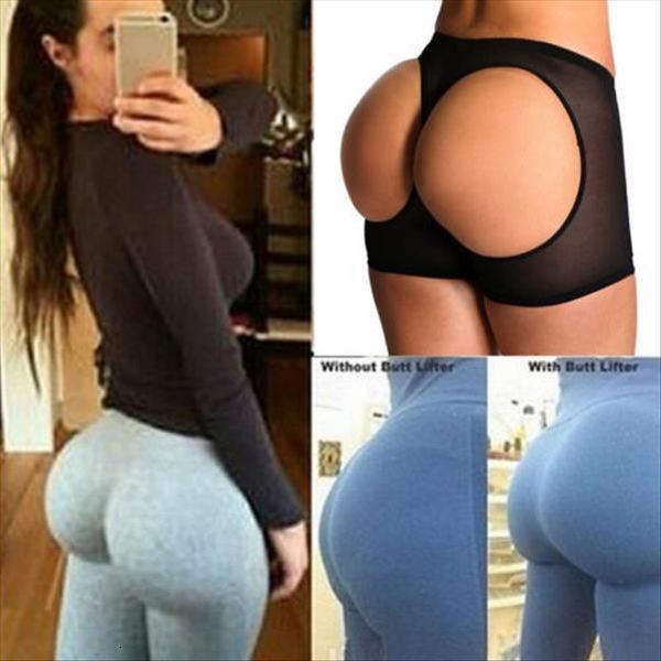 

butt lifter shaper tummy women short control buttocks open instan boyshorts, White;black