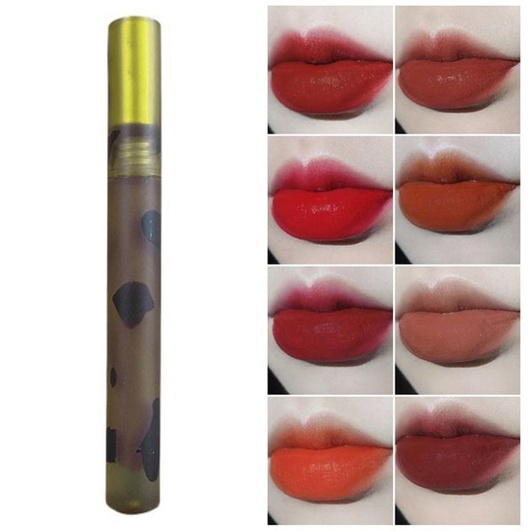 

lip gloss 9colors glaze velvet matte lipstick waterproof long lasting smooth texture not stick cup full color tool