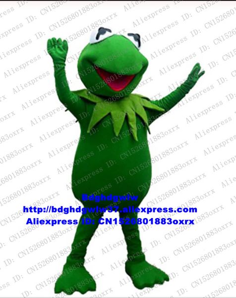 

mascot costumes green kermit frog mascot costume cartoon character outfit suit classic giftware give out leaflets cx4039, Red;yellow