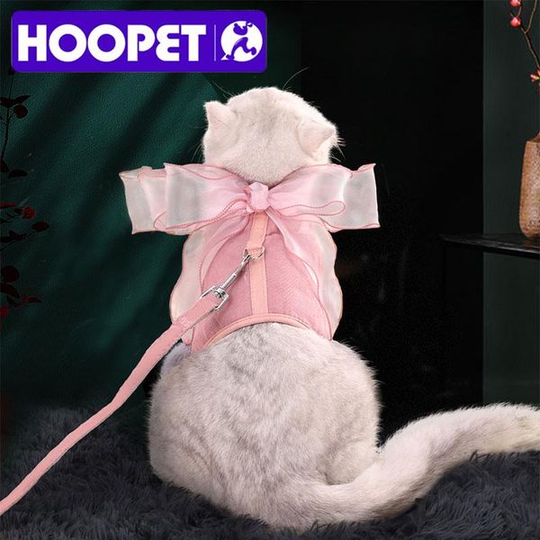 

cat collars & leads dog adjustable harness vest walking lead leash for puppy dogs collar small medium pet