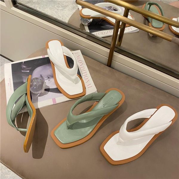 

glitter slides shoes slippers casual med slipers women heeled mules rubber flip flops shale female beach jelly luxury 2021 high, Black
