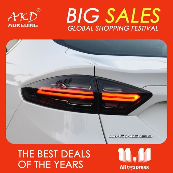 

other lighting system akd tuning cars tail lights for mondeo 2013-2021 fusion design taillights led drl running fog