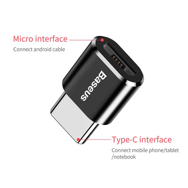 Micro-USB-Typ-C-OTG-Adapter, Mini-USB-C-Stecker auf Micro-USB-Buchse, OTG-Adapter Micro auf C für Datum