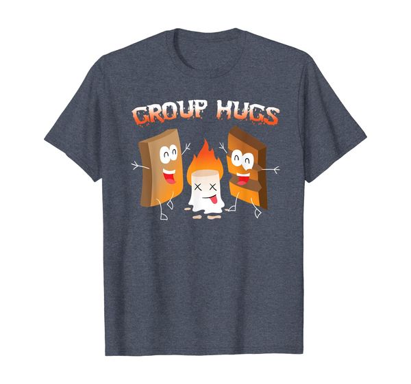 

group hug smores t-shirt chocolate marshmallow camping tee, White;black