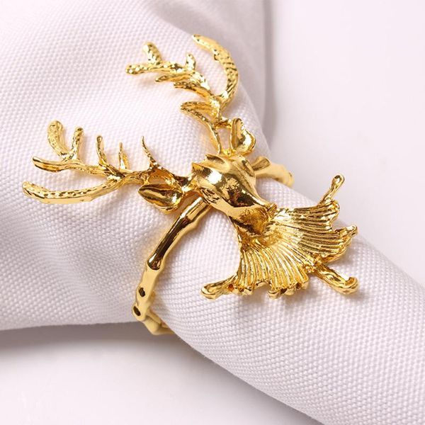 

napkin rings year christmas deer ring beard head buckle holders for wedding party festivals dinner table decoration