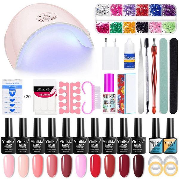 

manicure set nail polish polishing tool uv led light dryer pen tool1