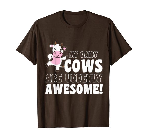 

Dairy Cow Farmer My Dairy Cows are Udderly Funny T-Shirt, Mainly pictures