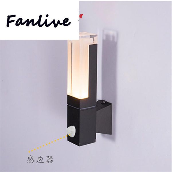 

7w 10w 15w waterproof ip65 outdoor porch led wall lamp radar motion sensor courtyard garden light lamps