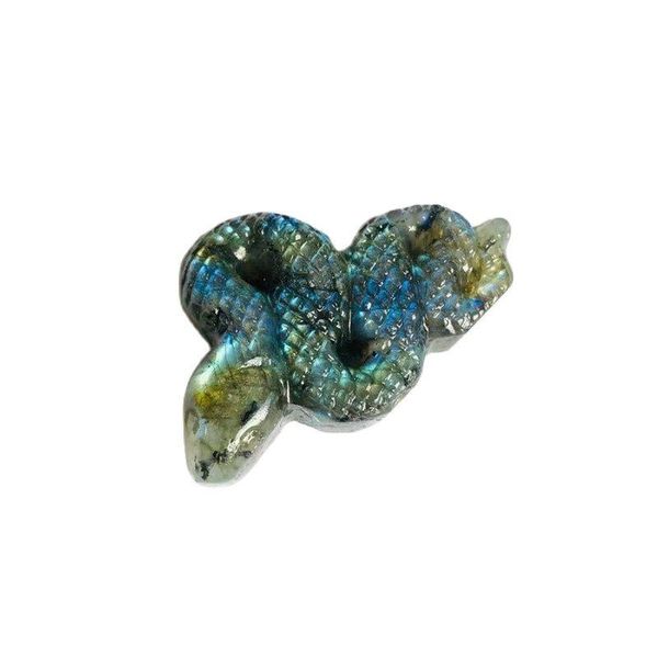 

decorative objects & figurines arrivals natural carving animal labradorite snake spiritual healing products for sale