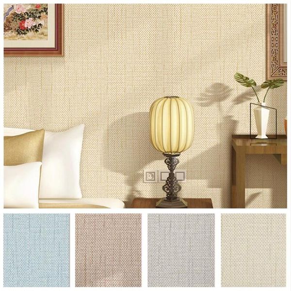 

solid color non-woven wallpaper for tv background decor 10m wallpapers