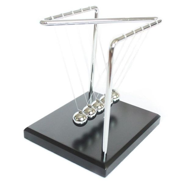 

ton's cradle desk table decor metal pendulum ball ton physics science steel balance for deskdecorative objects & figurines
