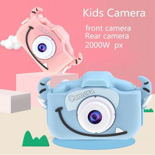 

2.0'' 20mp mini kids camera ips screen hd 1080p children digital po toy with 600mah lithium battery christmas gift cameras