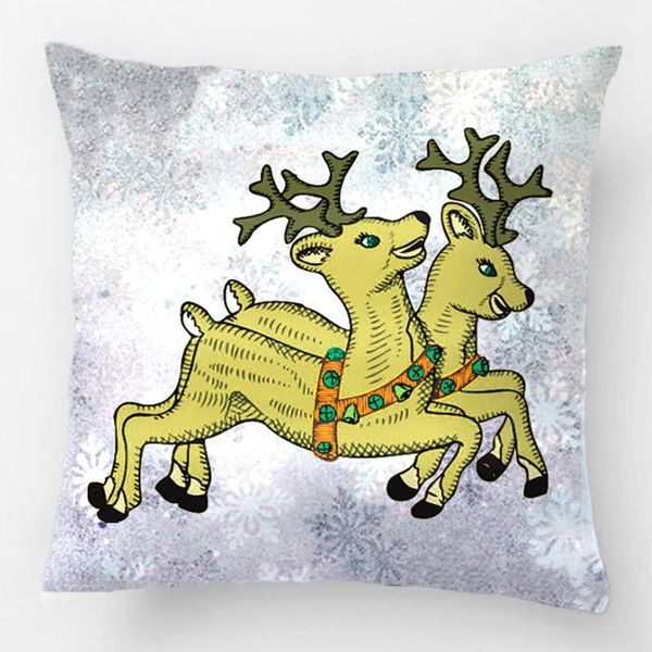 

vintage reindeer throw pillow case decorative cushion cover pillowcase customize gift high-quality by lvsure for car sofa seat cushion/decor
