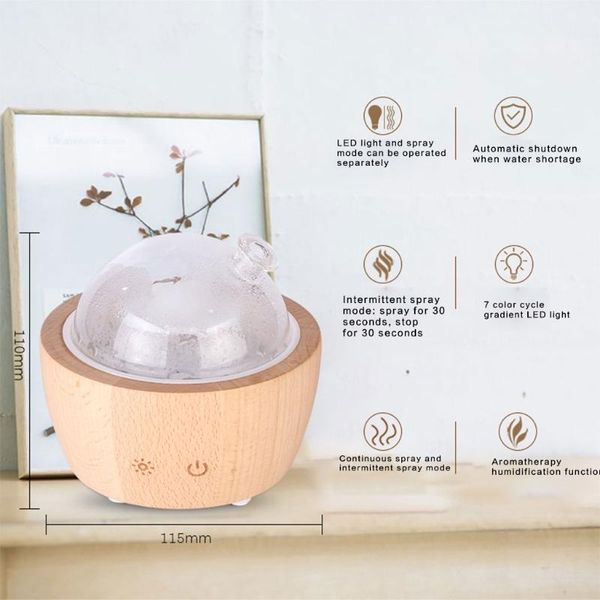 

colorful led light effect aroma diffuser household bedroom humidifier h05f humidifiers