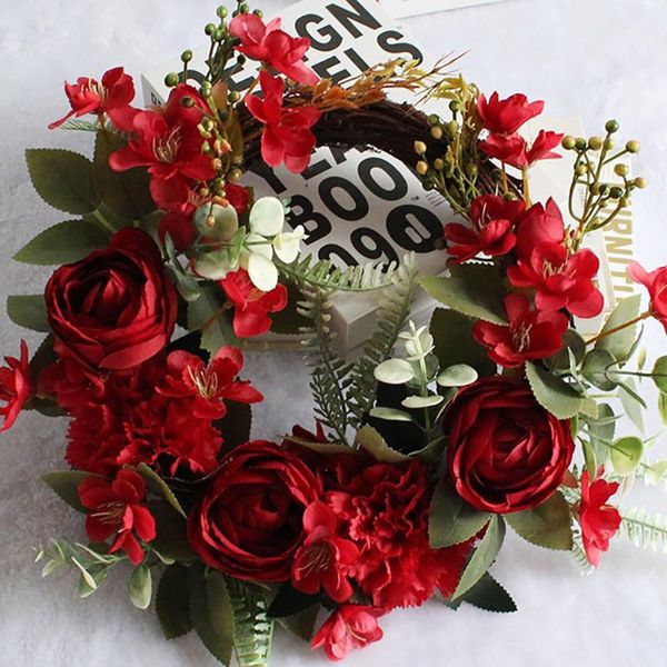 

decorative flowers & wreaths wedding simulation peony door decor hanging forest system wreath decoration holiday window for house