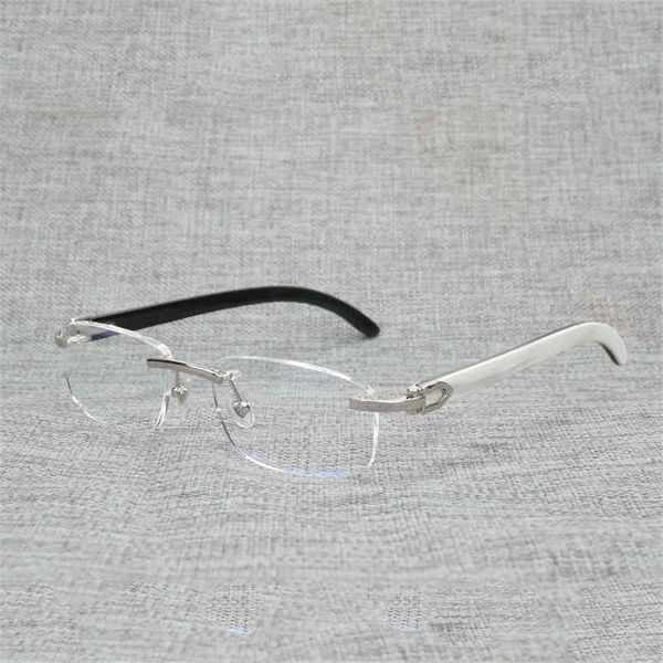 

73% off factory sale vintage wood square clear men natural buffalo horn oversize rimless glasses frame for women reading optical oval oculos, White;black