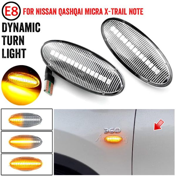 

emergency lights dynamic led fender side marker turn signal amber for qashqai dualis juke micra march note x-trail