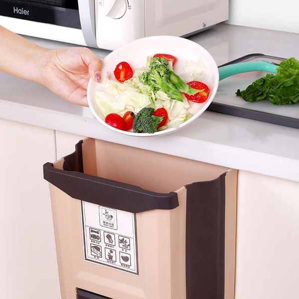

waste bins product foldable kitchen trash can cabinet door hanging car toilet garbage storage