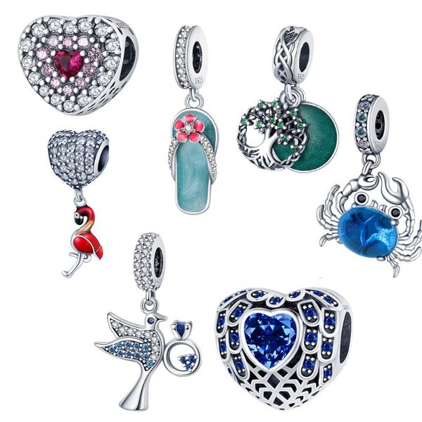 

other s925 sterling silver shoe balloons&blue crab charms beads for original bracelet&bangle making fashion jewelry