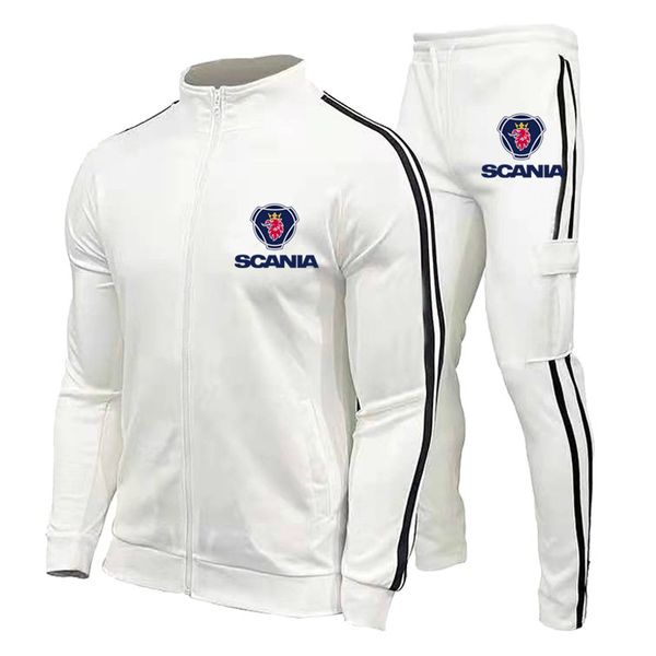 

set full zipper men s 2-piece hippo pattern sportswear print street casual long-sleeved breathable soft wicking, Gray