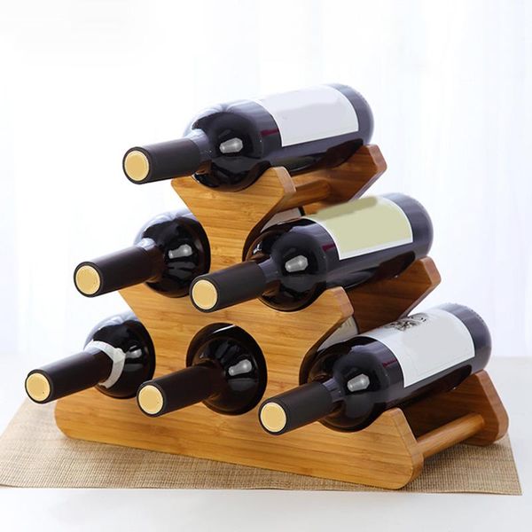 

tablewine racks 1 pcs european-style three-dimensional rack vertical bamboo living room rack(excluding g