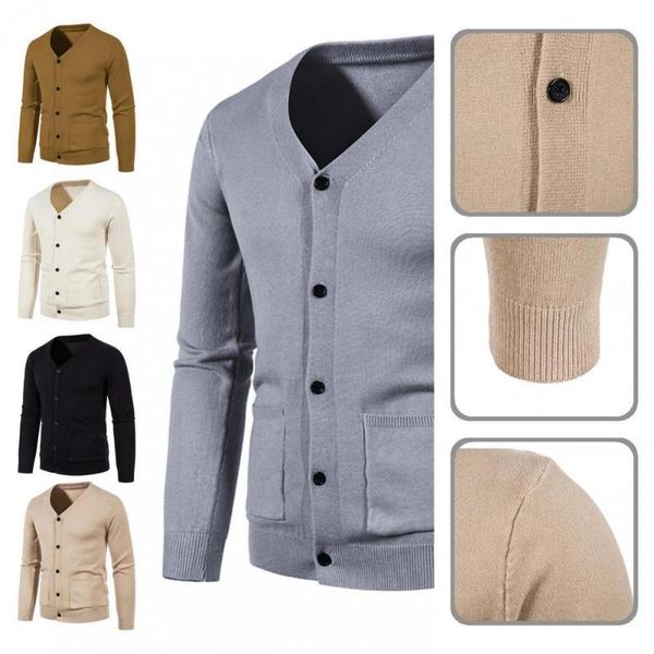 

men's vests single-breasted tight cardigan men autumn coat for daily wear casual, Black;white
