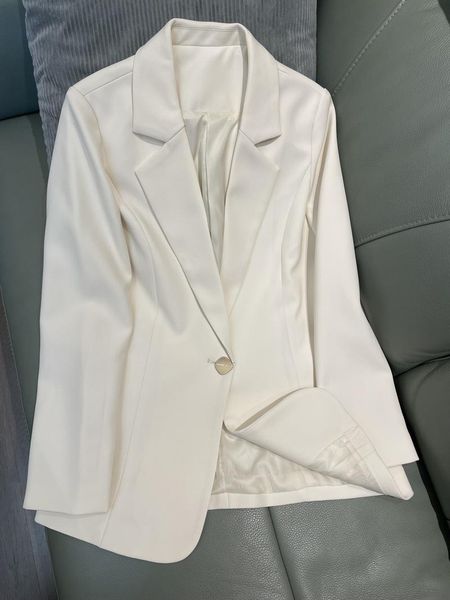 

women's suits & blazers superaen autumn 2021 slim white suit jacket women loose casual fashion office lady coats, White;black