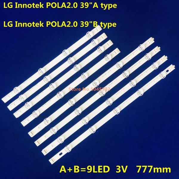 

strips led backlight stripsfor lg 39ln5400 39ln5700 39la6200 39ln549c agf78400401 hc390dun pola2.0 39 a b pola 2.0 inch