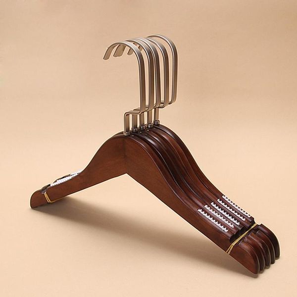 

hangers & racks 5pcs lot children's vintage non-slip solid wood clothes hang