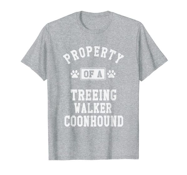 

property of treeing walker coonhound - coonhound lover shirt, White;black