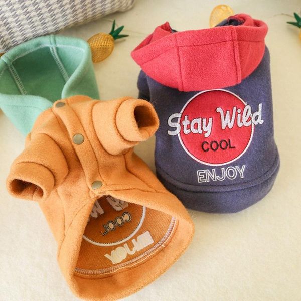 

dog apparel pet clothes puppy hoodie four-legged coat for autumn and winter keep warm fashion cat clothing jacket